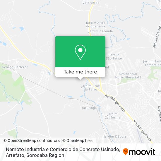 Nemoto Industria e Comercio de Concreto Usinado, Artefato map