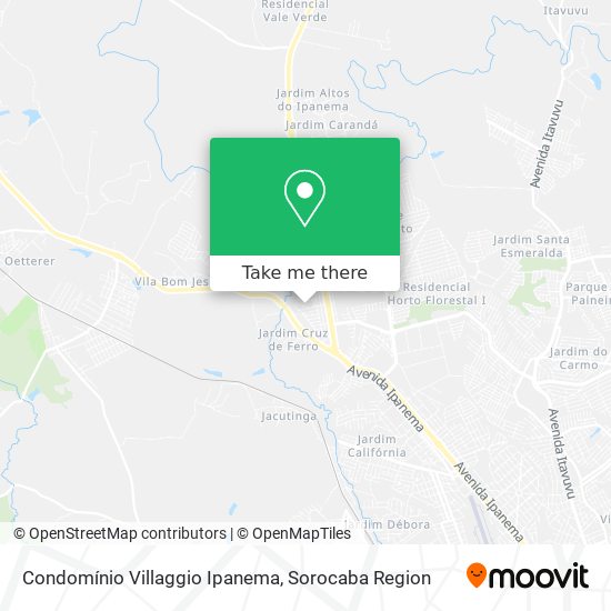 Condomínio Villaggio Ipanema map