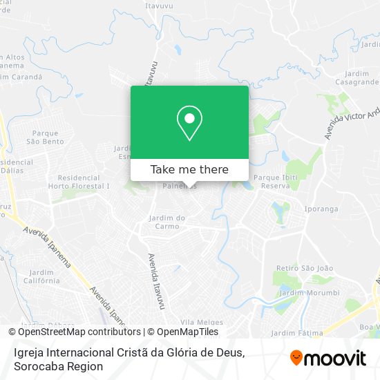 Igreja Internacional Cristã da Glória de Deus map