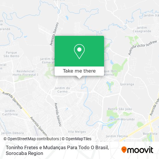 Toninho Fretes e Mudanças Para Todo O Brasil map