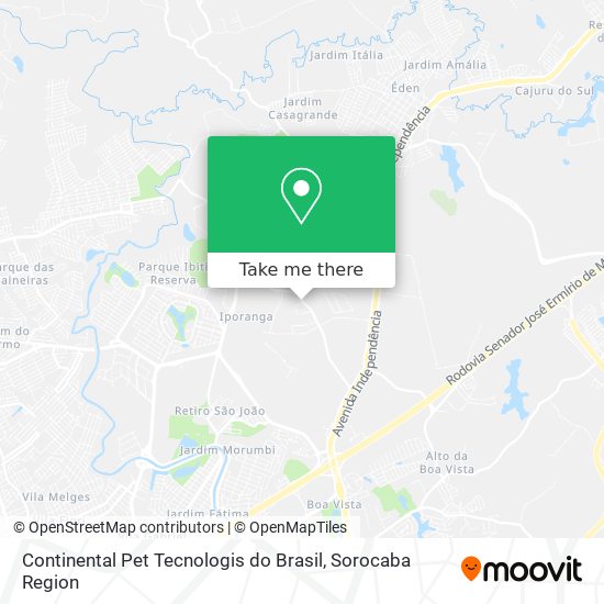 Continental Pet Tecnologis do Brasil map