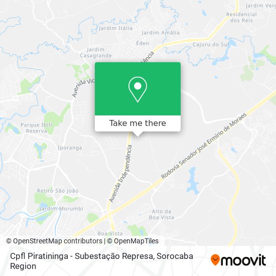 Cpfl Piratininga - Subestação Represa map