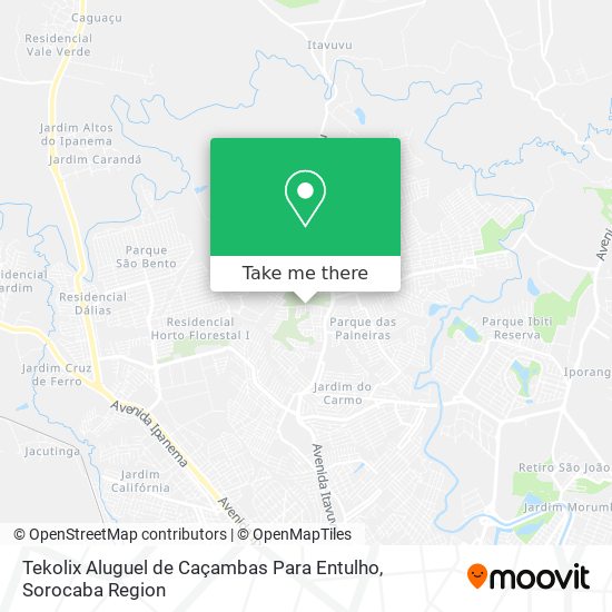 Tekolix Aluguel de Caçambas Para Entulho map