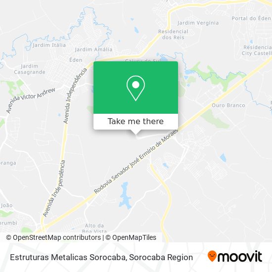 Estruturas Metalicas Sorocaba map