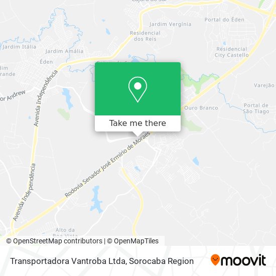 Mapa Transportadora Vantroba Ltda