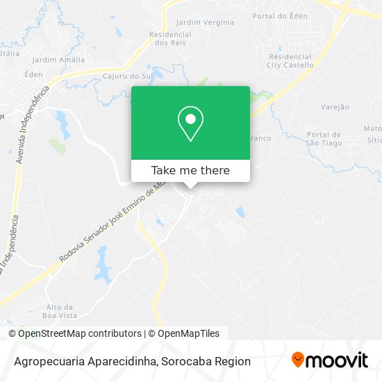 Agropecuaria Aparecidinha map