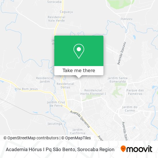 Academia Hórus I Pq São Bento map