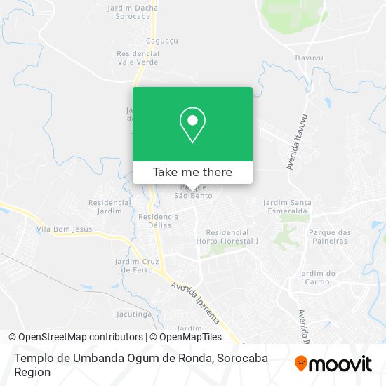Templo de Umbanda Ogum de Ronda map