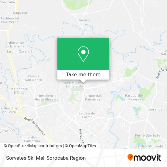 Sorvetes Ski Mel map