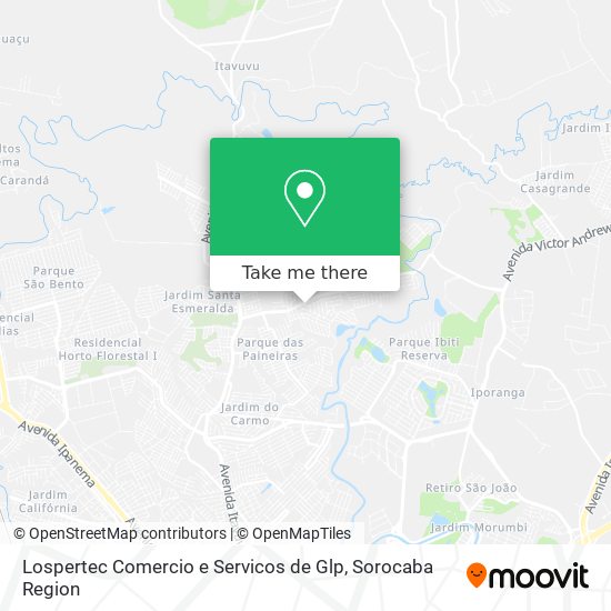 Lospertec Comercio e Servicos de Glp map