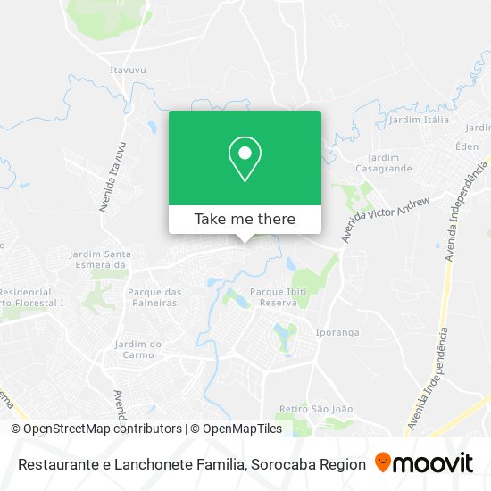 Mapa Restaurante e Lanchonete Familia