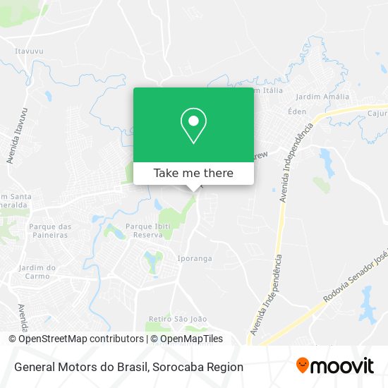 General Motors do Brasil map