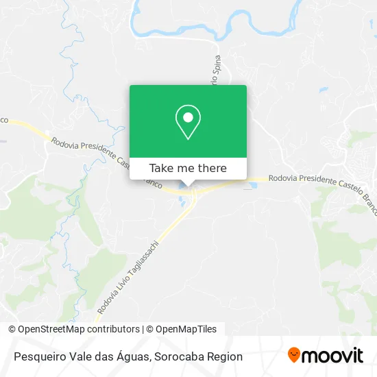 Pesqueiro Vale das Águas map