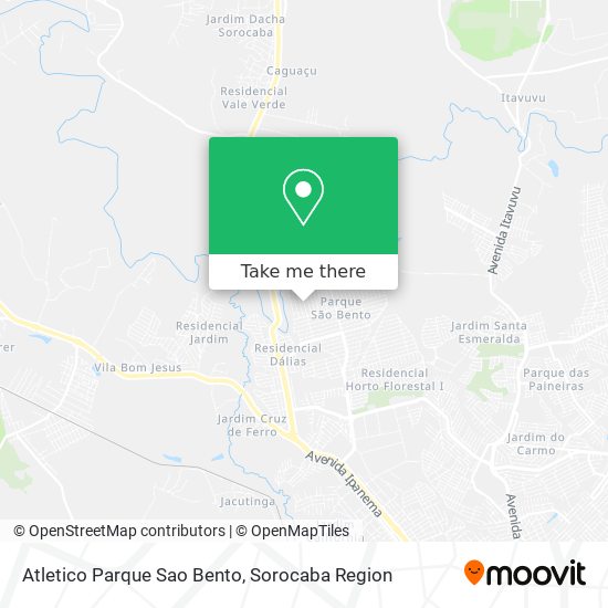 Atletico Parque Sao Bento map