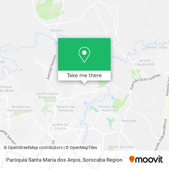 Mapa Paróquia Santa Maria dos Anjos