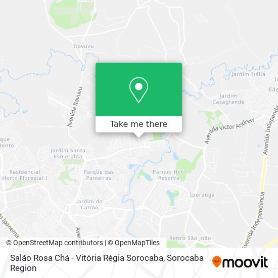 Salão Rosa Chá - Vitória Régia Sorocaba map