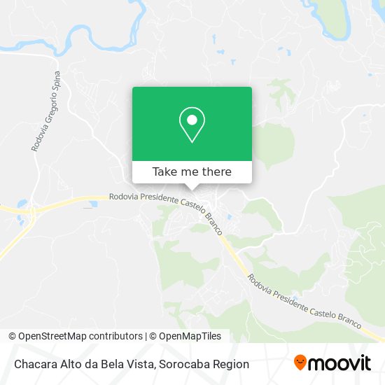 Chacara Alto da Bela Vista map