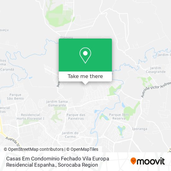 Casas Em Condomínio Fechado Vila Europa Residencial Espanha. map