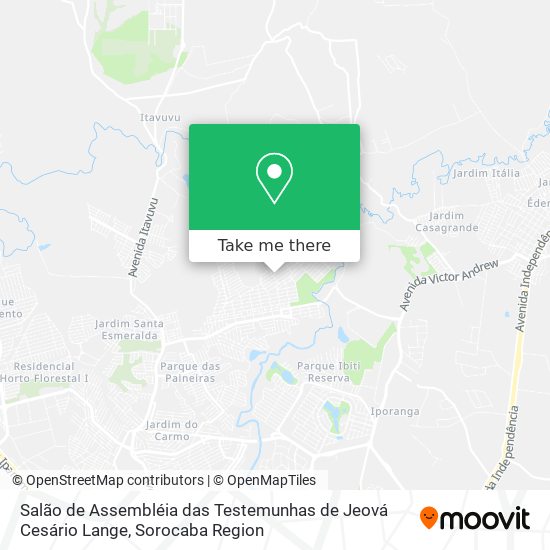 Salão de Assembléia das Testemunhas de Jeová Cesário Lange map