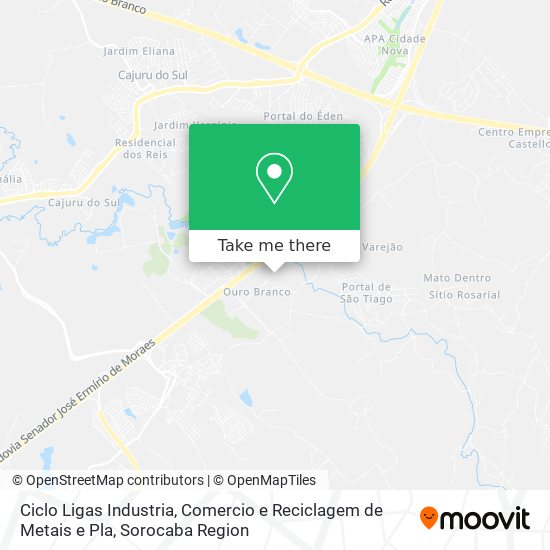 Mapa Ciclo Ligas Industria, Comercio e Reciclagem de Metais e Pla