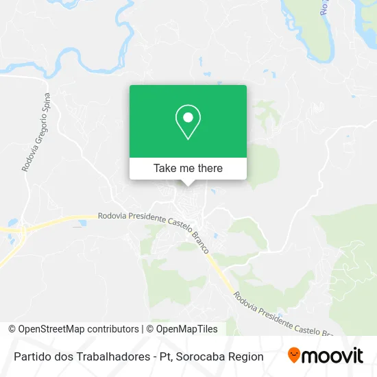 Partido dos Trabalhadores - Pt map