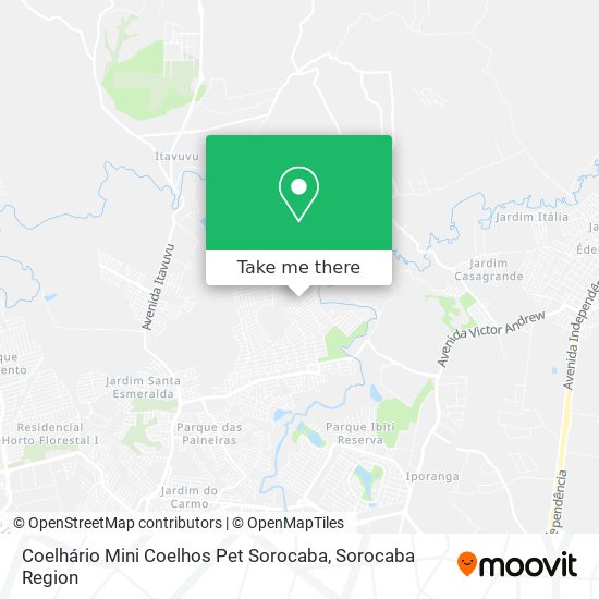 Coelhário Mini Coelhos Pet Sorocaba map