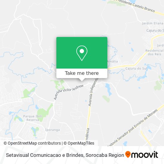 Mapa Setavisual Comunicacao e Brindes