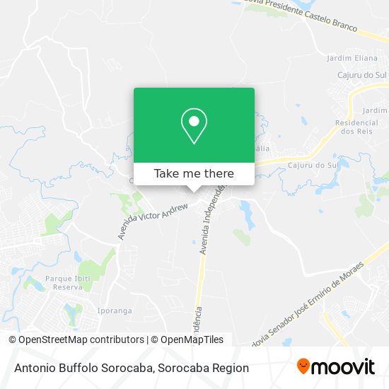 Antonio Buffolo Sorocaba map