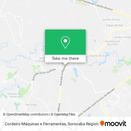 Cordeiro Máquinas e Ferramentas map