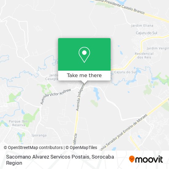 Sacomano Alvarez Servicos Postais map