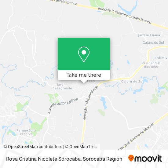 Rosa Cristina Nicolete Sorocaba map