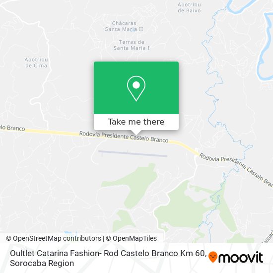 Oultlet Catarina Fashion- Rod Castelo Branco Km 60 map