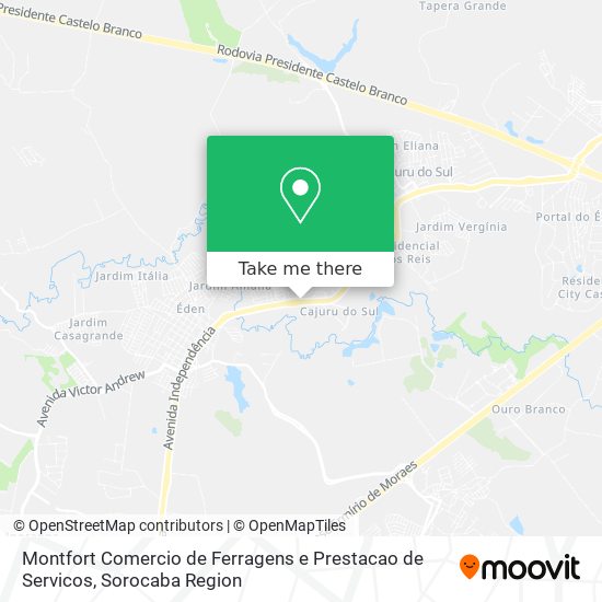 Montfort Comercio de Ferragens e Prestacao de Servicos map
