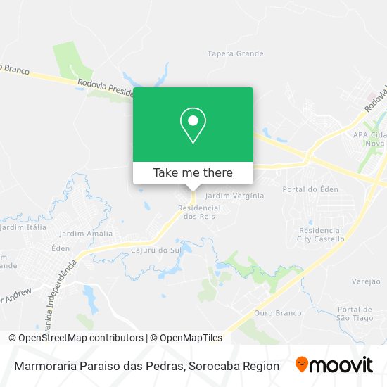 Marmoraria Paraiso das Pedras map