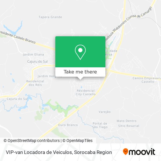 Mapa VIP-van Locadora de Veiculos