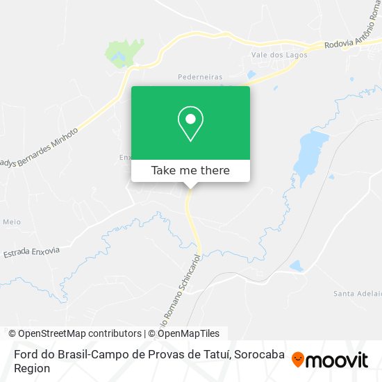 Mapa Ford do Brasil-Campo de Provas de Tatuí