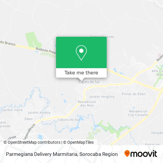 Parmegiana Delivery Marmitaria map