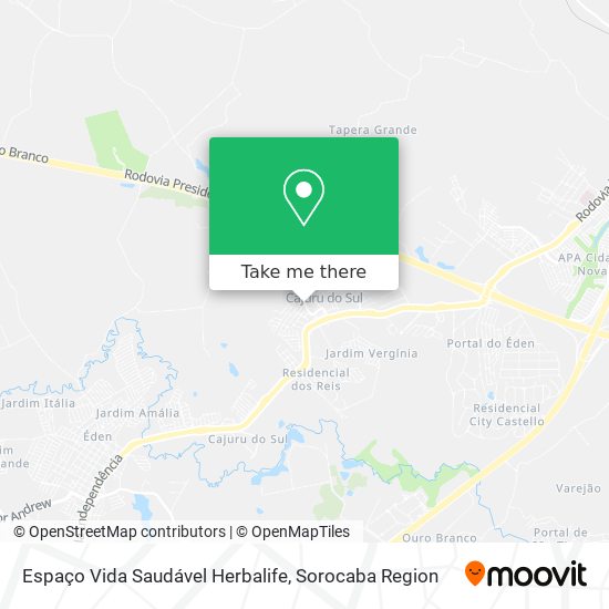 Espaço Vida Saudável Herbalife map