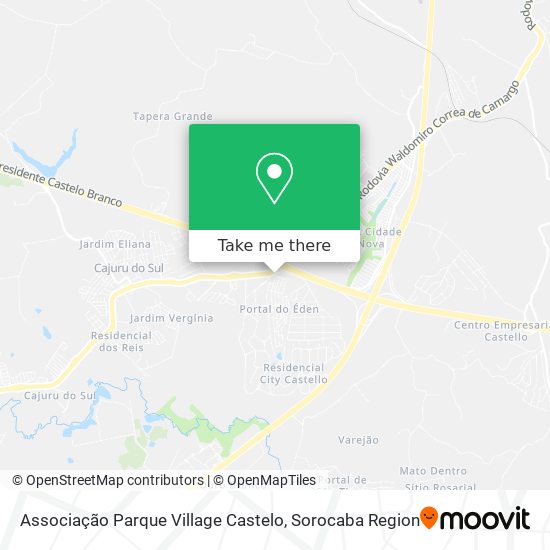 Mapa Associação Parque Village Castelo