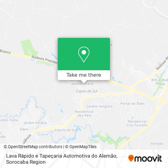 Lava Rápido e Tapeçaria Automotiva do Alemão map