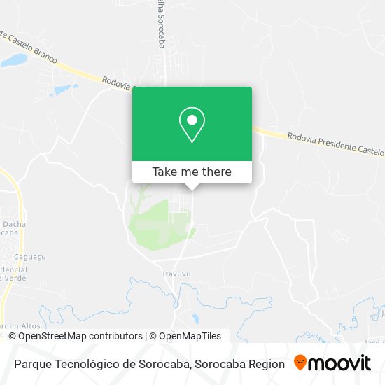 Mapa Parque Tecnológico de Sorocaba