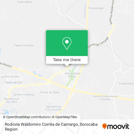 Rodovia Waldomiro Corrêa de Camargo map