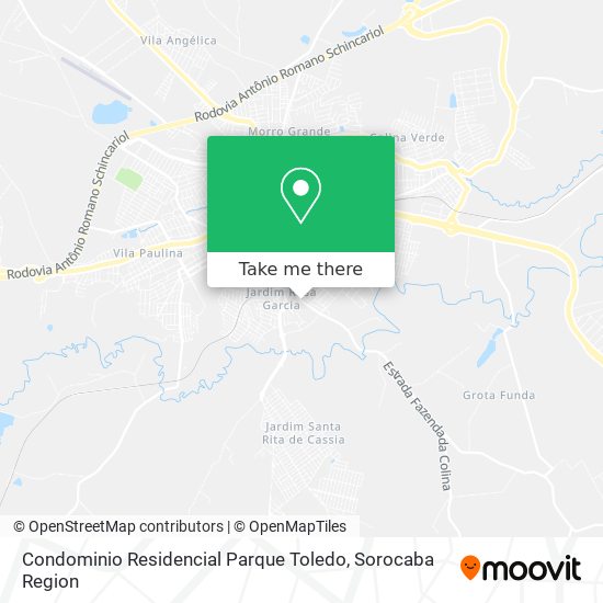 Mapa Condominio Residencial Parque Toledo