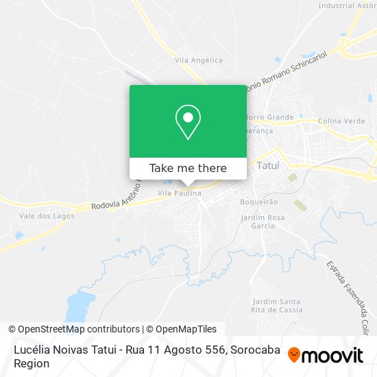 Lucélia Noivas Tatui - Rua 11 Agosto 556 map