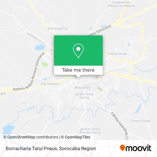 Borracharia Tatuí Pneus map