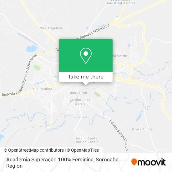Academia Superação 100% Feminina map