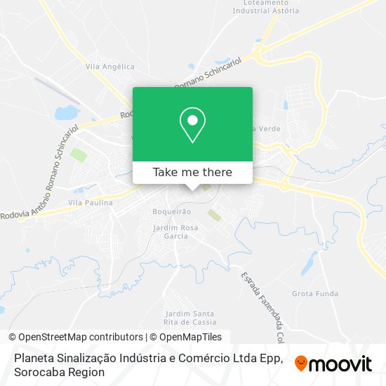 Planeta Sinalização Indústria e Comércio Ltda Epp map