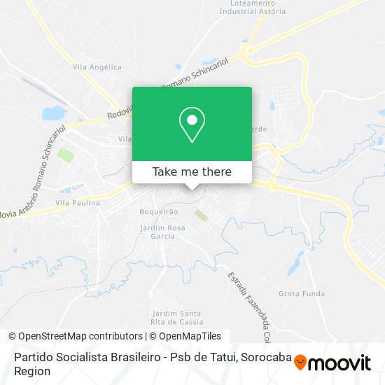 Partido Socialista Brasileiro - Psb de Tatui map