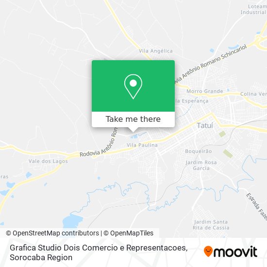 Mapa Grafica Studio Dois Comercio e Representacoes