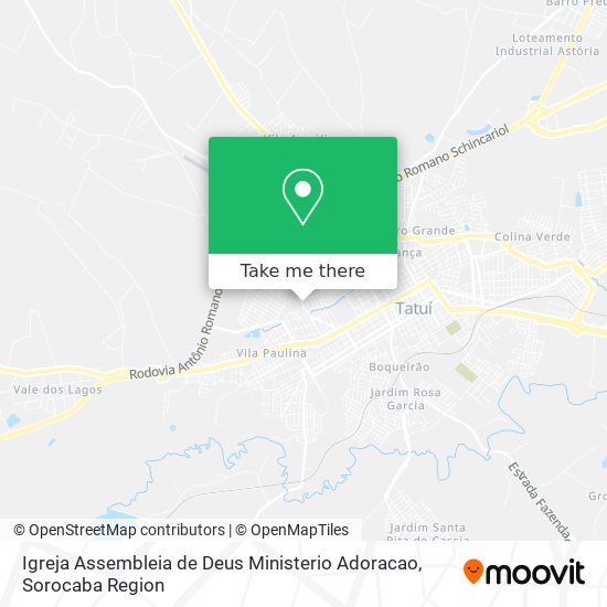 Igreja Assembleia de Deus Ministerio Adoracao map